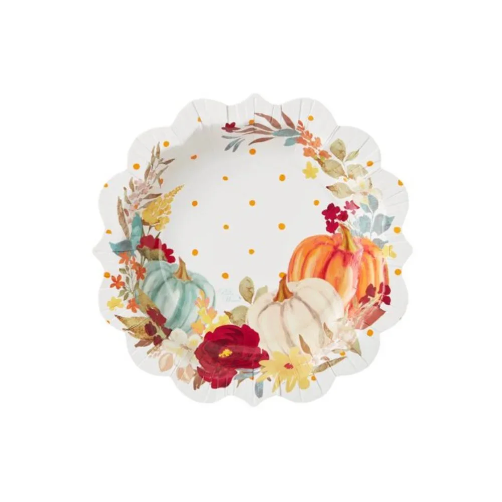 Pioneer Woman Thanksgiving Fall Harvest Pumpkins Paper Party Supplies 16 guests